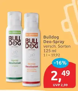 Budni Bulldog spray deodorant original Angebot