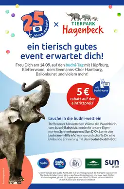 Budni Tierpark hagenbeck eintrittspreis Angebot