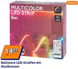 Action Baltimore LED-Streifen mit Musiksensor Angebot