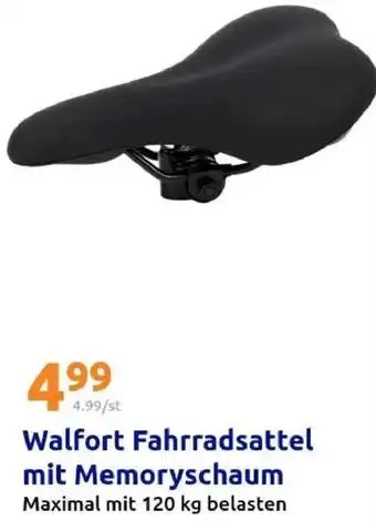 Action Walfort Fahrradsattel mit Memoryschaum Angebot