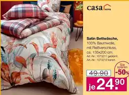 Möbel Inhofer Casa Nova Satin Bettwäsche Angebot