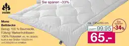 Möbel Inhofer Irisette Mono Bettdecke Angebot