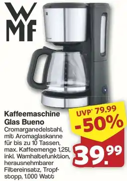 Famila Nord West WMF Kaffeemaschine Glas Bueno Angebot