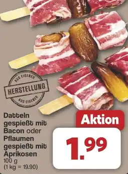 Famila Nord West Datteln gespießt mit Bacon oder Pflaumen gespießt mit Aprikosen Angebot