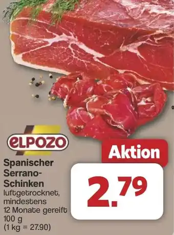 Famila Nord West elpozo Spanischer Serrano Schinken Angebot
