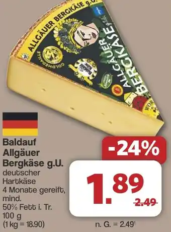Famila Nord West Baldauf Allgäuer Bergkäse g.U. Angebot