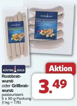 Famila Nord West KÜSTEN GOLD Rostbratwurst oder Grillbratwurst Angebot