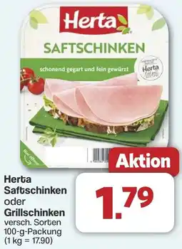 Famila Nord West Herta Saftschinken oder Grillschinken Angebot