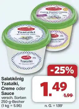 Famila Nord West Salatkönig Tzatziki, Creme oder Sauce Angebot