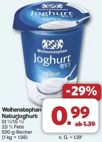 Famila Nord West Weihenstephan Naturjoghurt Angebot