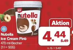 Famila Nord West Nutella Ice Cream Pint Angebot