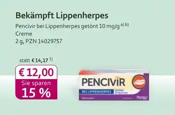 Mea Pencivir bei lippenherpes getönt 10 mg/g creme Angebot