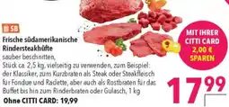 CITTI Markt Frische südamerikanische Rindersteakhüfte Angebot