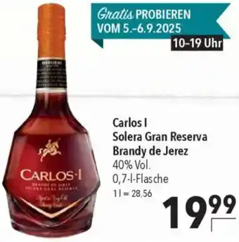 CITTI Markt Carlos I Solera Gran Reserva Brandy de Jerez Angebot