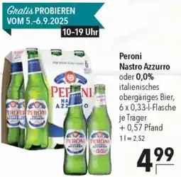 CITTI Markt Peroni Nastro Azzurro oder 0,0% Angebot