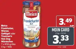 Famila Nord West Meica Frankfurter, Wiener, Geflügel oder Trueman's Hot Dog Würstchen Angebot