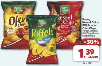 Famila Nord West Funny Kessel Chips, Riffels oder Ofen Chips Angebot
