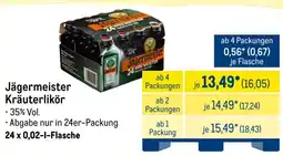 METRO Jägermeister Kräuterlikör Angebot