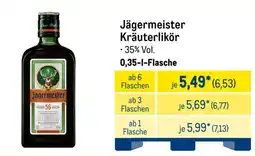 METRO Jägermeister Kräuterlikör Angebot