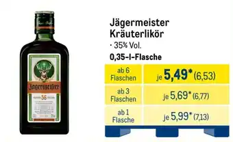 METRO Jägermeister Kräuterlikör Angebot