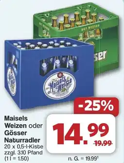 Famila Nord West Maisels Weizen oder Gösser Naturradler Angebot