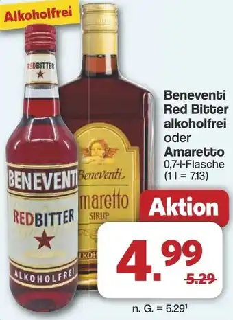 Famila Nord West Beneventi Red Bitter alkoholfrei oder Amaretto Angebot