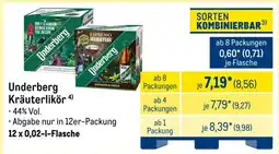 METRO Underberg Kräuterlikör Angebot