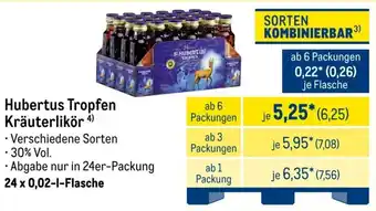METRO Hubertus Tropfen Kräuterlikör Angebot