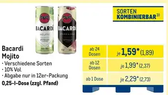 METRO Bacardi Mojito Angebot