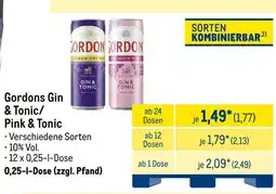 METRO Gordons Gin & Tonic/ Pink & Tonic Angebot