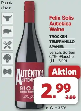 Famila Nord West Felix Solis Autetica Weine Angebot