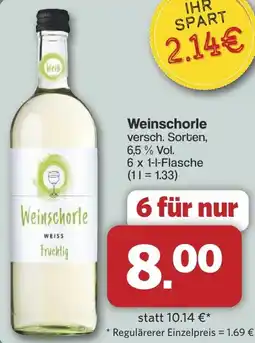 Famila Nord West Weinschorle Angebot