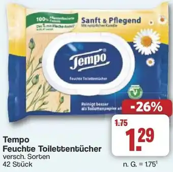 Famila Nord West Tempo Feuchte Toilettentücher Angebot