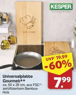 Famila Nord West KESPER Universalplatte Gourmet Angebot
