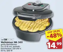 Famila Nord West Clatronic Waffeleisen WA 3491 Angebot