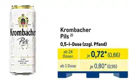 METRO Krombacher Pils Angebot
