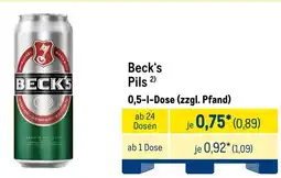 METRO Beck's Pils Angebot