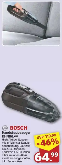Famila Nord West BOSCH Handstaubsauger BHN16L Angebot
