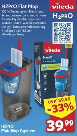 Famila Nord West Vileda H2PRO Flat Mop Angebot