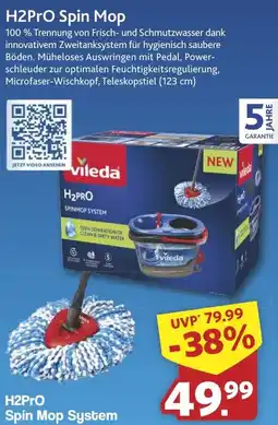 Famila Nord West Vileda H2PRO Spin Mop Angebot