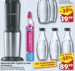 Famila Nord West Sodastream Wassersprudler Crystal 3.0 titan Vorteilspack Angebot