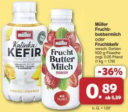 Famila Nord West Müller Fruchtbuttermilch oder Fruchtkefir Angebot