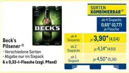 METRO Beck's Pilsener Angebot