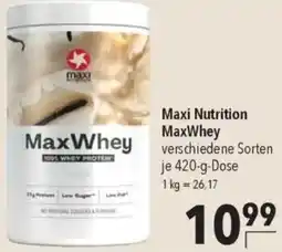 CITTI Markt Maxi Nutrition MaxWhey Angebot