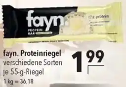 CITTI Markt fayn. Proteinriegel Angebot