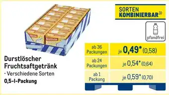METRO Durstlöscher Fruchtsaftgetränk Angebot