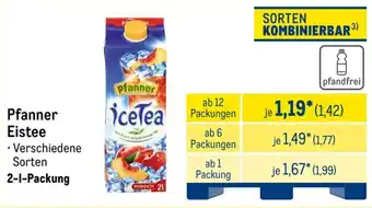 METRO Pfanner Eistee Angebot