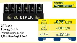 METRO 28 Black Energy Drink Angebot