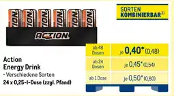 METRO Action Energy Drink Angebot