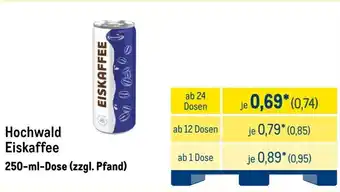 METRO Hochwald Eiskaffee Angebot